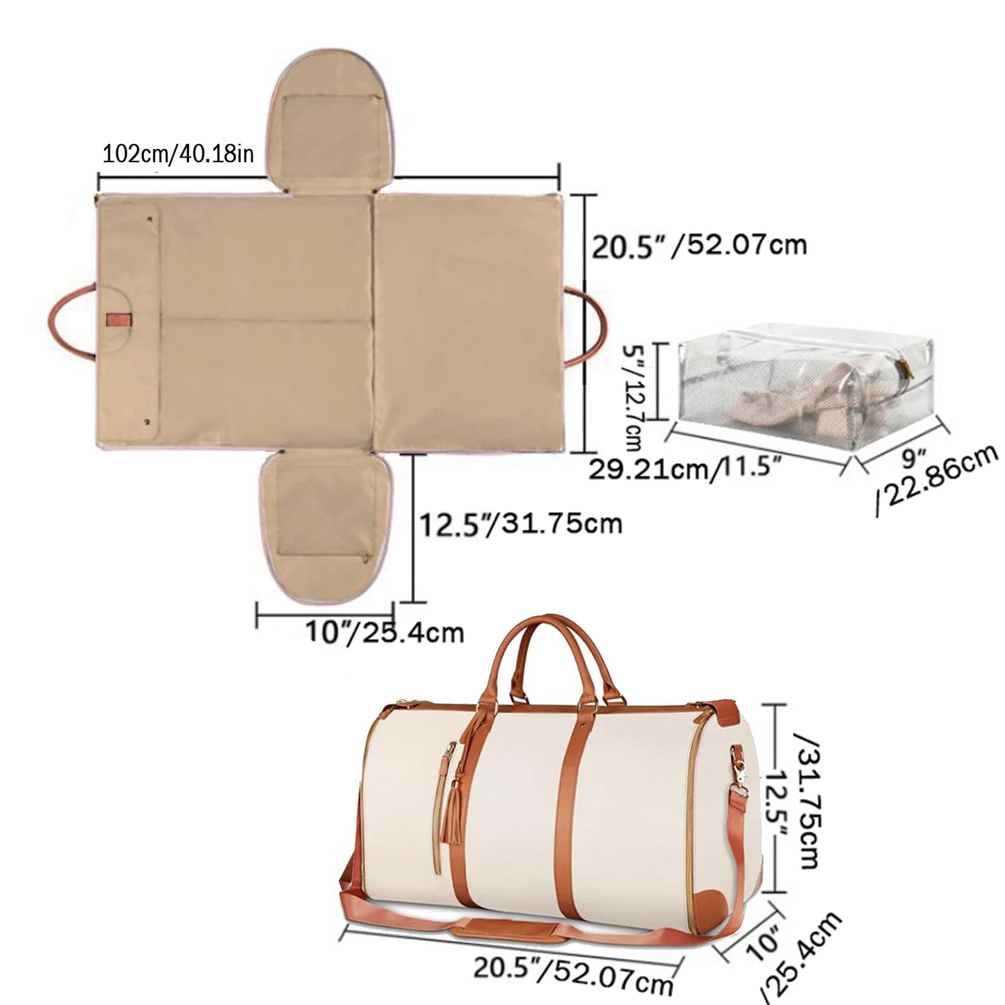 Foldable Women's Travel Companion
